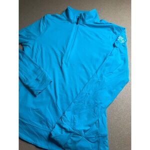 Greyson Clothiers Womens XL 1/4 Zip Pullover Blue All In The Hay Golf Activewear